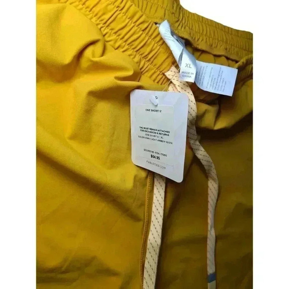 Fabletics The One Short - 5" Shorts - Size XL - New - GOLDEN RAY/LIGHT AMBER - Picture 6 of 9